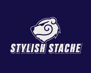 Tough Mustache Bear logo design