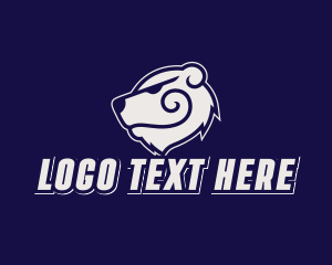Mascot - Tough Mustache Bear logo design