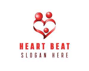 Community Family Heart logo design