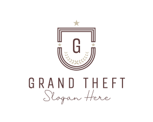 Wreath Law Firm Shield  logo design