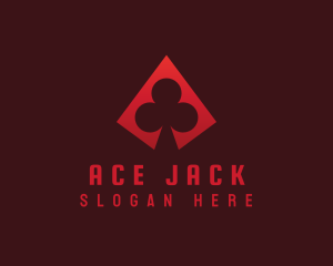 Blackjack - Gambling Clover Casino logo design