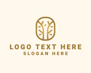 Farming - Gold Forest Environment logo design