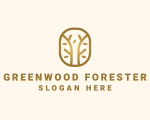 Gold Forest Environment logo design