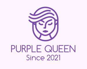 Purple Girl Stylist logo design