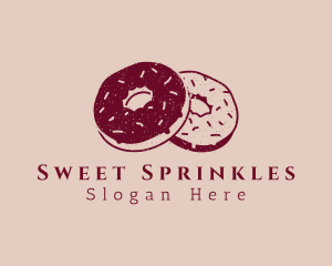 Sprinkles - Donut Sprinkles Pastry logo design