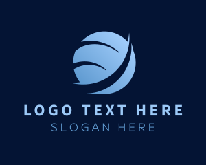 Round - Blue Telecom Company logo design