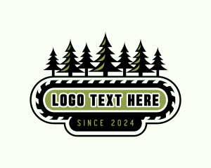 Lumberjack - Sawmill Logging Chainsaw logo design