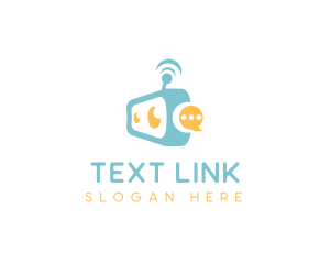 Sms - Chat Messaging Communication Robot logo design