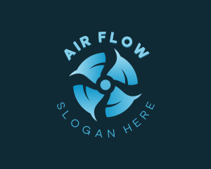 Air Conditioning Wind Propeller logo design