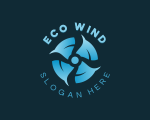 Air Conditioning Wind Propeller logo design