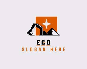 Mountain Excavation Quarry Logo