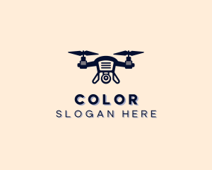 Rotorcraft - Flying Camera Drone logo design