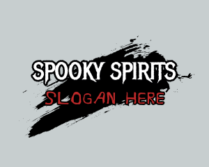 Scary Spooky Mystery Brush logo design