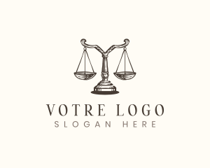 Scales Of Justice - Legal Justice Letter Y Scale logo design
