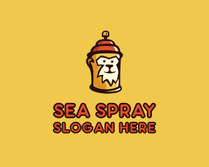 Monkey Spray Can  logo design