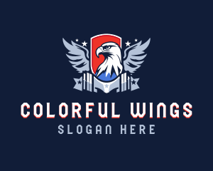 Military Eagle Shield logo design