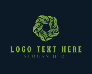 Gardening - Organic Herbal Leaves logo design