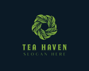 Organic Herbal Leaves logo design