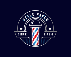 Barber Haircut Grooming Logo