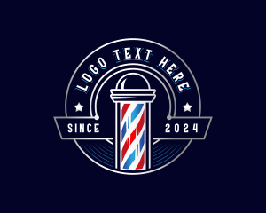 Barber Haircut Grooming Logo