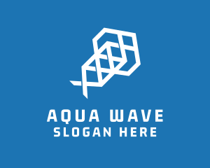 Geometric Fish Aquatic logo design