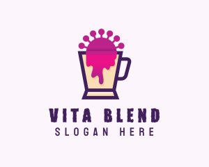 Slimy Virus Blender logo design