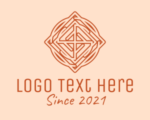 Viking - Geometric Viking Tile logo design