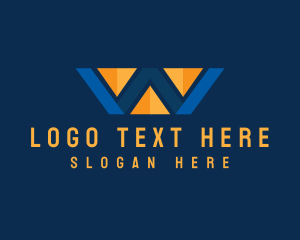 Real Estate Agent - Modern Geometric Letter W logo design