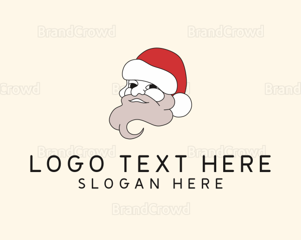 Christmas Holiday Santa Logo