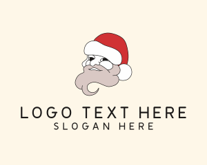 Christmas Holiday Santa Logo