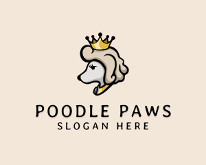 Royal Poodle Dog  logo design