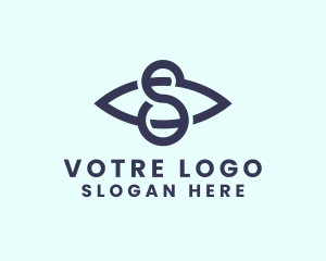Optical Eye Letter S Logo