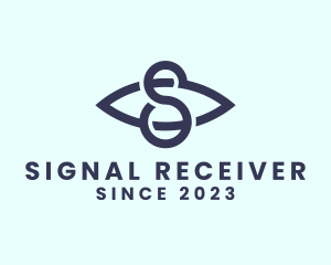 Optical Eye Letter S logo design