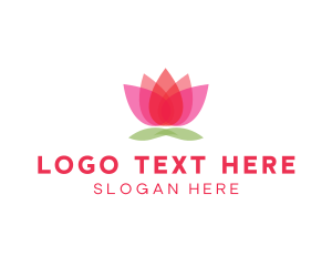 Massage - Lotus Flower Wellness Spa logo design