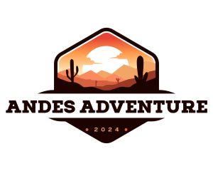 Desert Mountain Adventure logo design