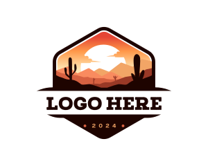 Dune - Desert Mountain Adventure logo design
