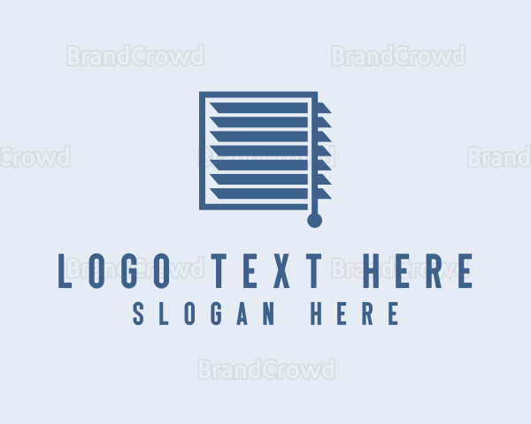 Curtain Blinds Shutter Logo