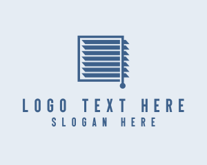 Home Depot - Curtain Blinds Shutter logo design