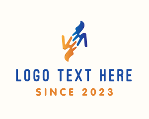 Caregiver - Peace Fingers Organization logo design