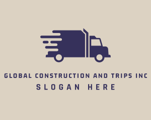 Express Shipping Truck Logo