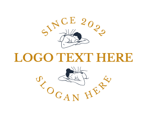 Back - Wellness Massage Therapist logo design