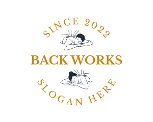 Back - Wellness Massage Therapist logo design