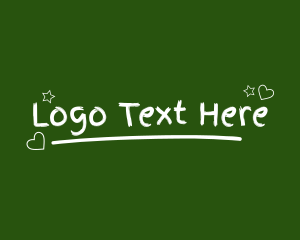 Doodle - Chalkboard Handwriting Doodle logo design