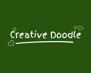 Doodle - Chalkboard Handwriting Doodle logo design