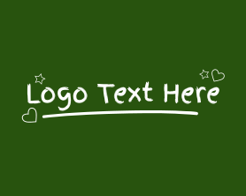 Doodle - Chalkboard Doodles Wordmark logo design