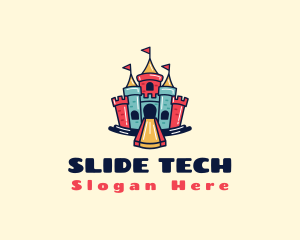 Slide - Fun Sliding Castle logo design
