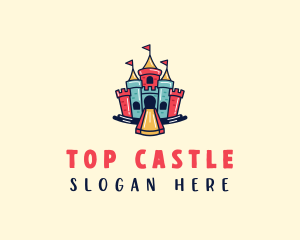 Fun Sliding Castle logo design