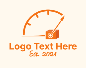 Parcel - Fast Package Time logo design