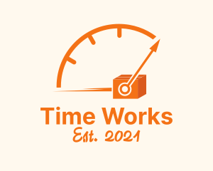 Time - Fast Package Time logo design