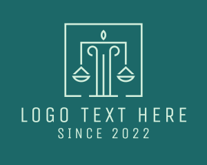 Law - Law Justice Pillar logo design